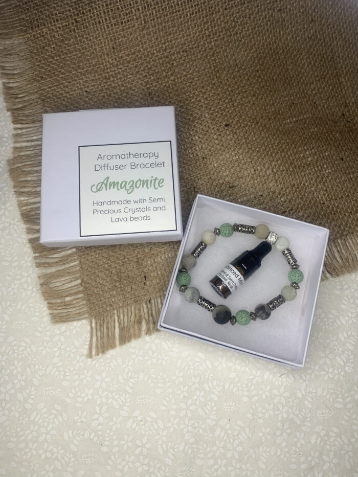 Amazonite diffuser bracelet