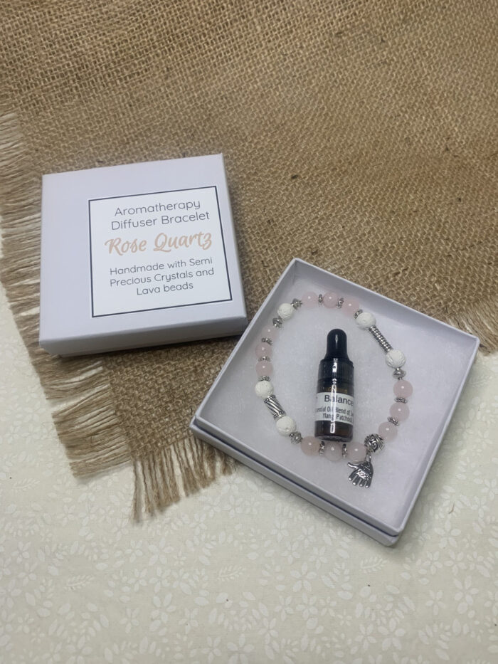 Rose Quartz diffuser bracelet